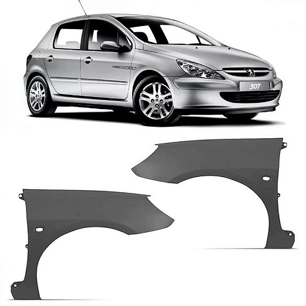 Para lama 307 peugeot de 2007 a 2012 lado direito