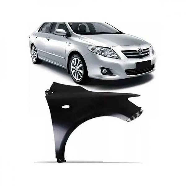 Para lama corolla toyota de 2009 a 2013 lado direito com furo