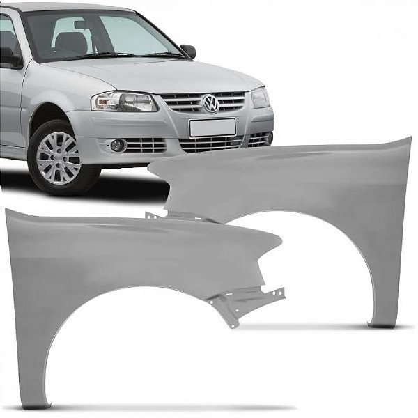 Para lama gol volkswagen de 2006 a 2008 lado direito cinza geração 4