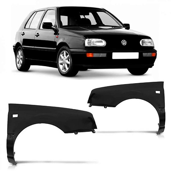 Para lama golf volkswagen de 1995 a 1998 lado direito alemão com furo para pisca