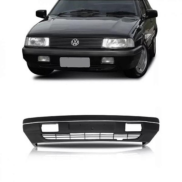 Para choque santana volkswagen de 1991 a 1998 dianteiro liso com furo auxiliar e friso cromado