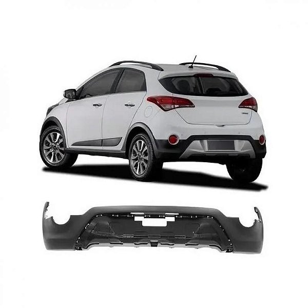Para choque hb20x hyundai de 2016 a 2019 traseiro inferior