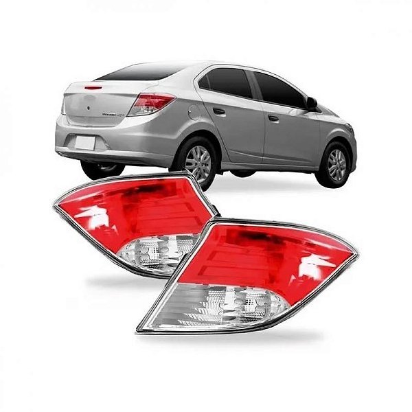 Lanterna prisma chevrolet de 2013 a 2016 traseira lado direito cristal de ré