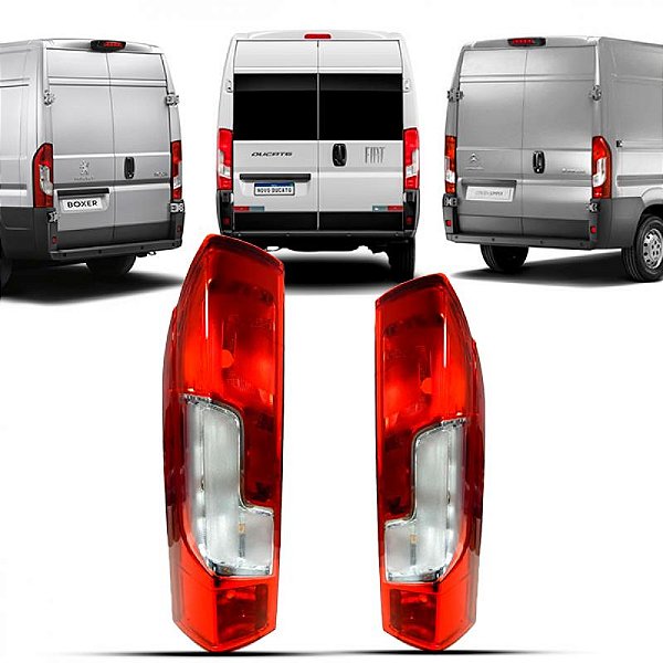 Lanterna jumper citroën e boxer peugeot de 2018 a 2025 e ducato fiat de 2023 a 2025 lado esquerdo traseira