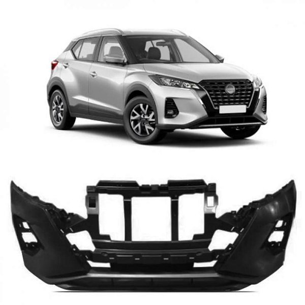 Para choque kicks nissan de 2022 a 2024 dianteiro preto