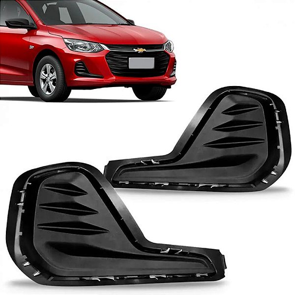 Grade lateral de para choque onix chevrolet de 2020 a 2025 dianteiro lado direito sem furo