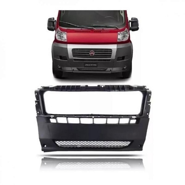 Para choque ducato fiat de 2018 a 2021 e boxer peugeot de 2018 a 2021 dianteiro central