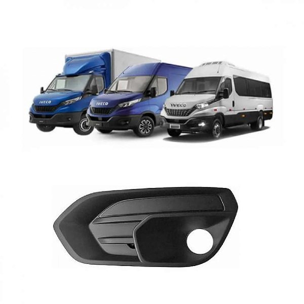 Grade de para choque iveco de 2020 a 2025 dianteira lateral lado direito com furo auxiliar