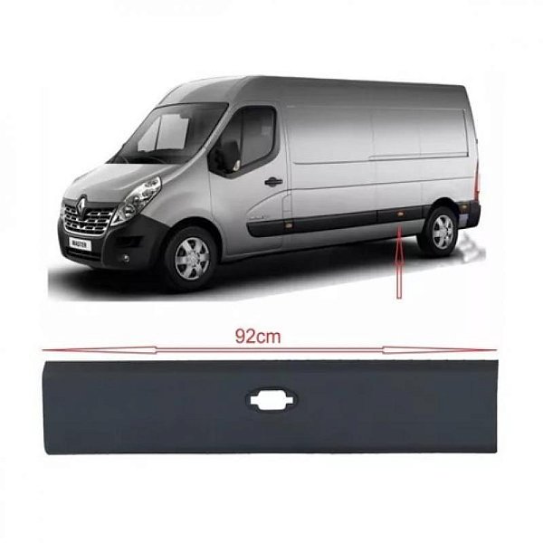 Friso master renault de 2013 a 2025 lateral lado esquerdo com furo para pisca