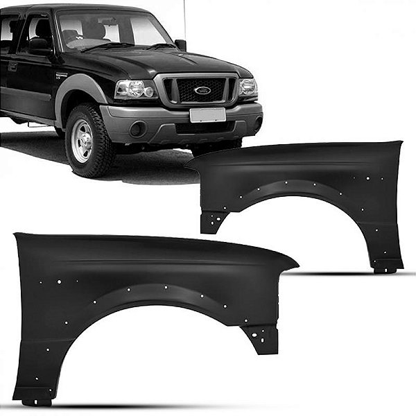 Para lama ranger ford de 2005 a 2009 lado esquerdo com furo