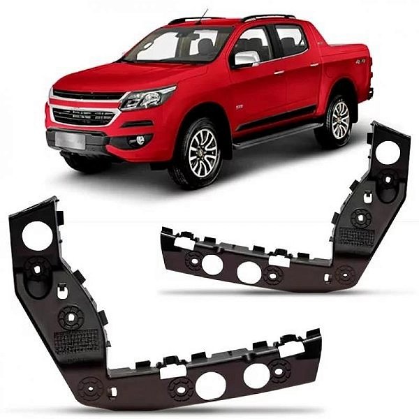 Suporte guia de para choque s10 chevrolet de 2017 a 2020 dianteiro lado esquerdo