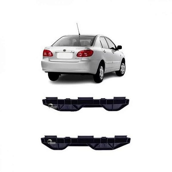Suporte guia para para choque corolla toyota de 2003 a 2008 traseiro lado esquerdo
