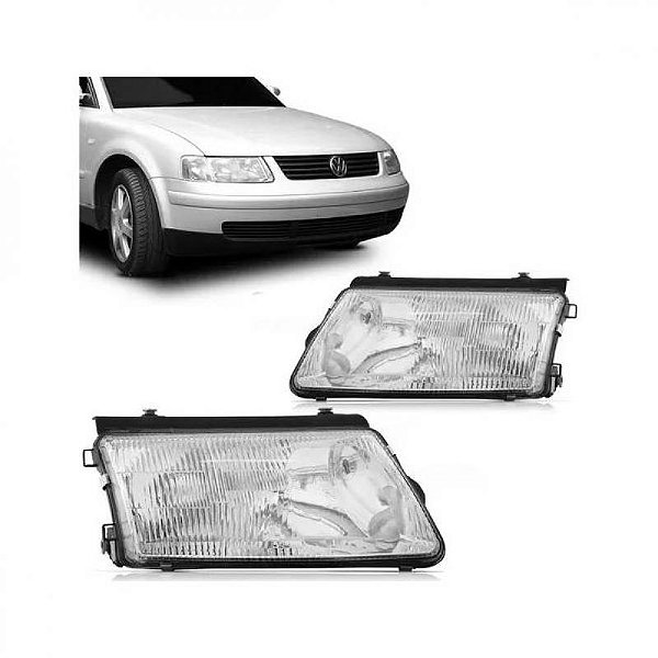 Farol passat volkswagen de 1997 a 2000 lado esquerdo elétrico com auxiliar