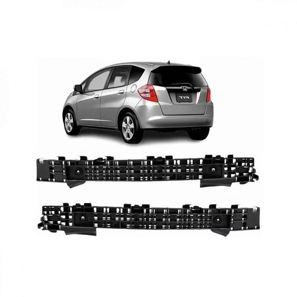 Suporte guia para para choque fit honda de 2009 a 2014 traseiro lado direito