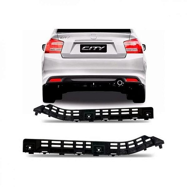 Suporte guia para para choque city honda de 2012 a 2014 traseiro lado esquerdo