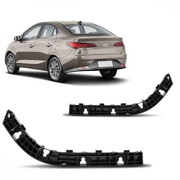 Suporte guia para para choque hb20 hyundai de 2020 a 2022 traseiro lado esquerdo sedã
