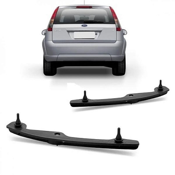 Suporte guia para choque fiesta ford de 2003 a 2014 lado esquerdo traseiro hatch