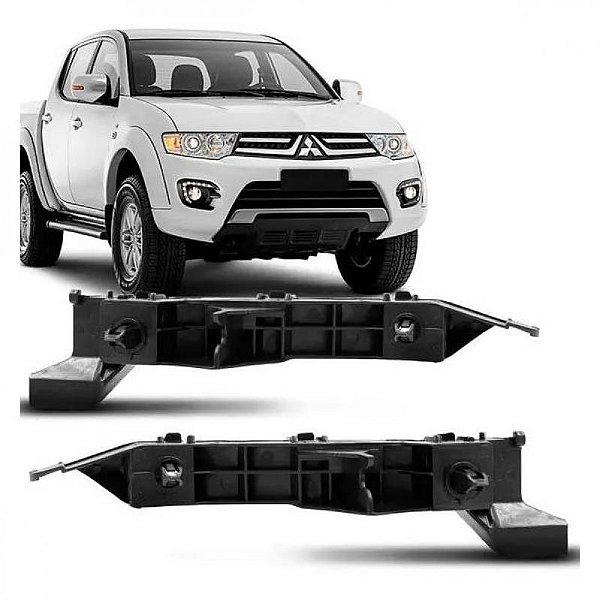 Suporte guia para para choque triton mitsubishi de 2011 a 2015 dianteiro lado esquerdo