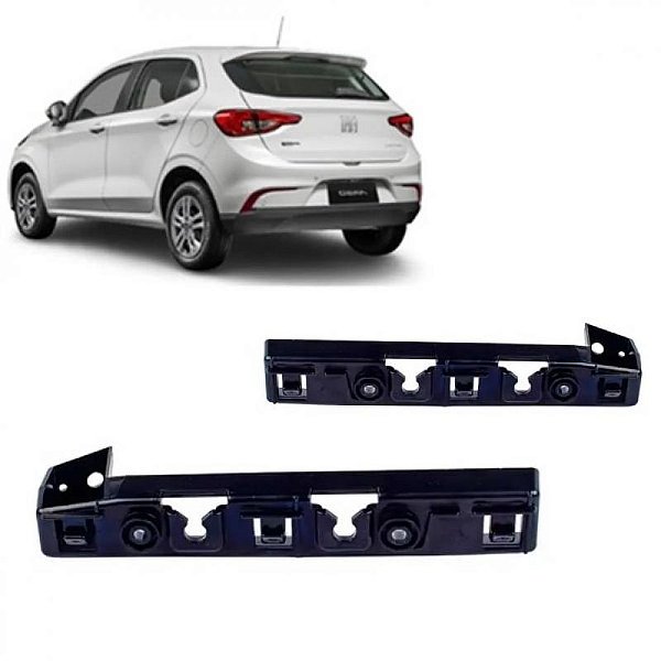 Suporte guia para para choque argo fiat de 2017 a 2025 traseiro lado esquerdo