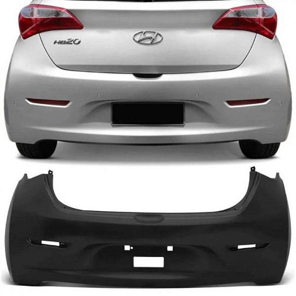 Para choque hb20 hyundai de 2012 a 2015 traseiro hatch