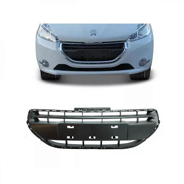 Grade de para choque 208 peugeot de 2012 a 2016 dianteira central