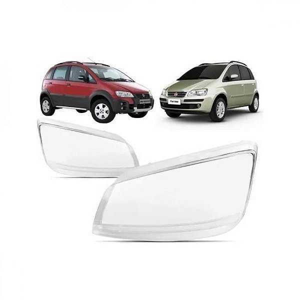 Lente de farol idea fiat de 2005 a 2010 lado direito