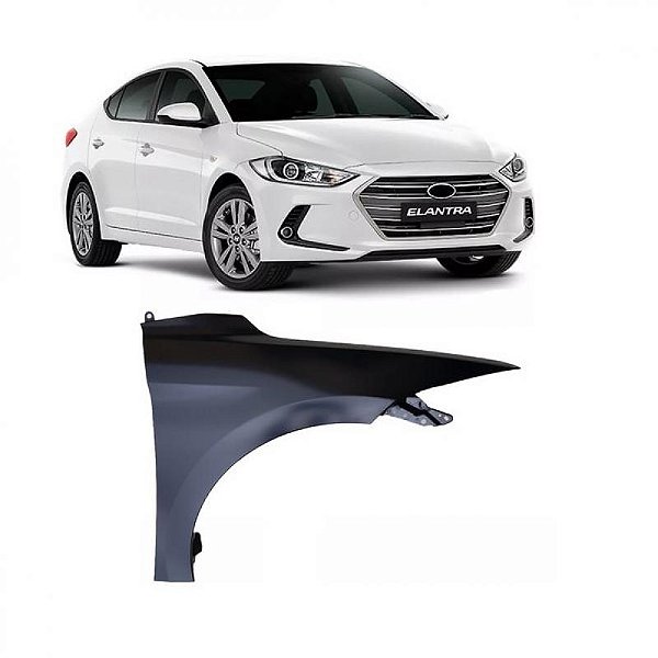 Para lama elantra hyundai de 2017 a 2018 lado esquerdo