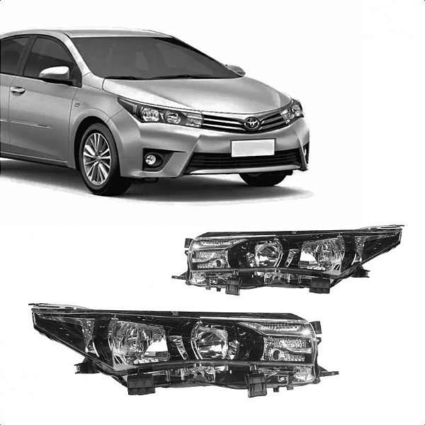 Farol corolla toyota de 2014 a 2017 lado direito sem projetor