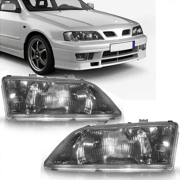 Farol primera nissan de 1997 a 1999 lado direito simples