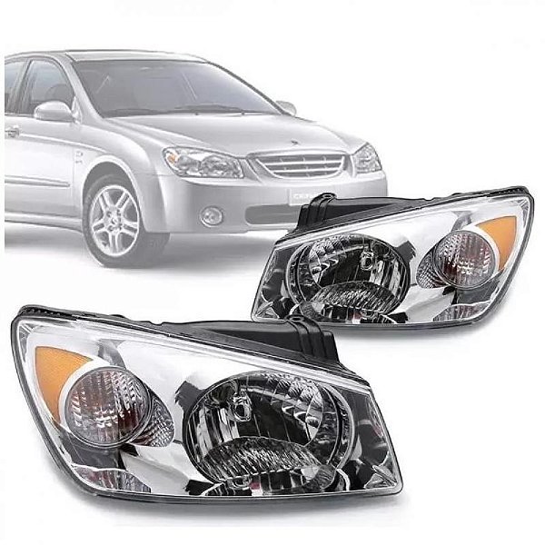 Farol cerato kia de 2006 a 2007 lado esquerdo venda somente em par