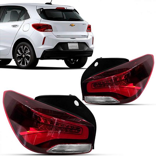 Lanterna onix chevrolet de 2020 a 2025 lado direito traseira hatch com LED