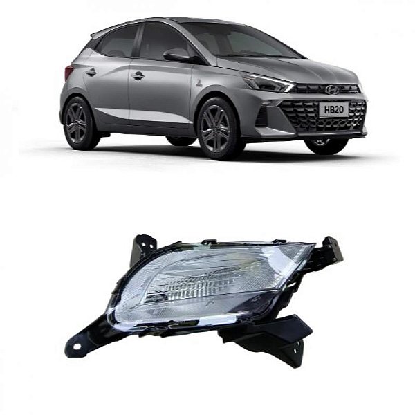 Lanterna hb20 hyundai de 2023 a 2026 lado direito para choque dianteiro