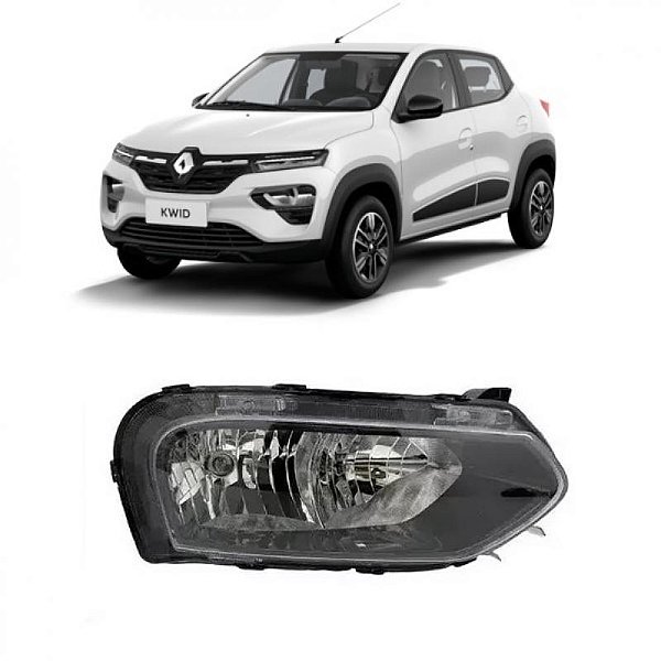Farol kwid renault de 2022 a 2025 lado direito inferior