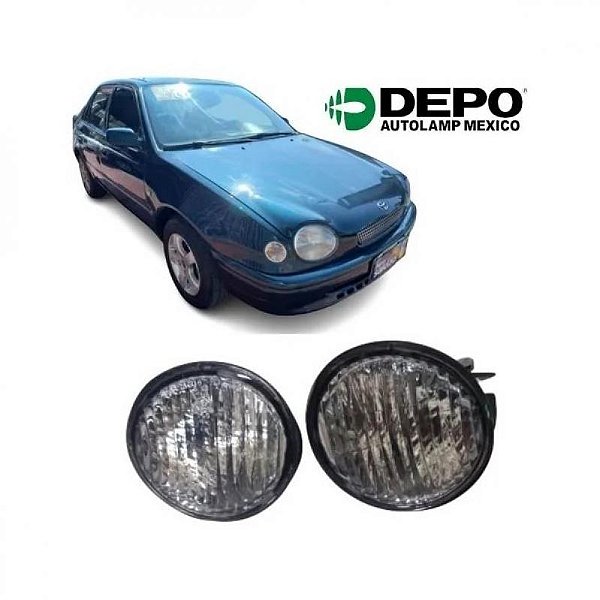 Lanterna corolla toyota de 1998 a 2002 dianteira lado direito cristal redonda