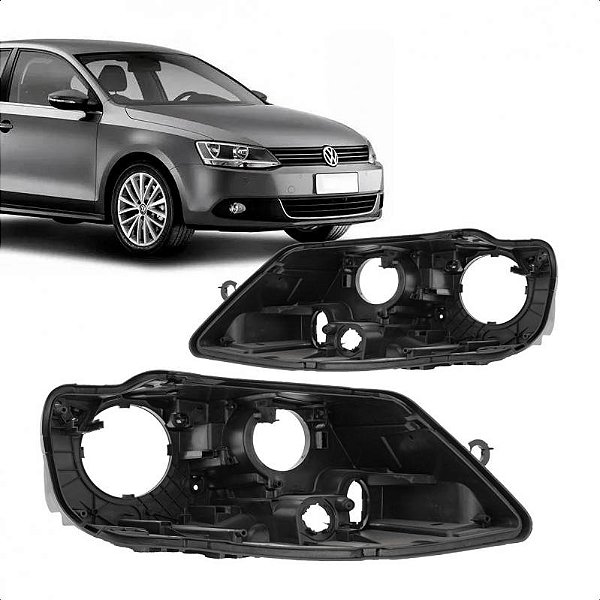 Carcaça de farol jetta volkswagen de 2011 a 2018 lado esquerdo