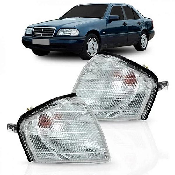 Lanterna c220 mercedes benz de 1994 a 2000 dianteira lado direito cristal