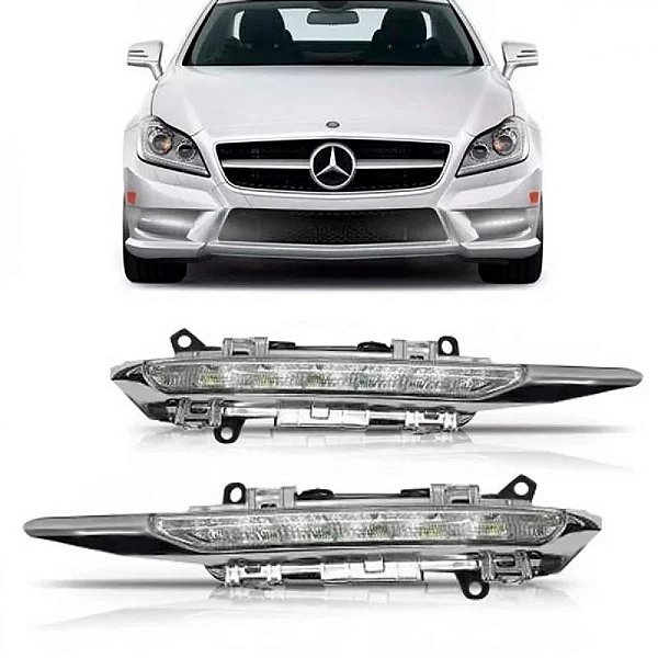 Lanterna cls 350 e cls 320 mercedes benz de 2011 a 2013 dianteira lado direito para para choque com LED