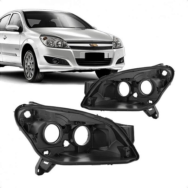 Carcaça de farol vectra chevrolet de 2006 a 2008 lado esquerdo