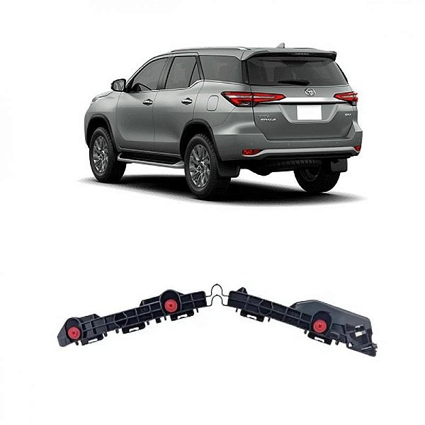 Guia do para choque hilux sw4 toyota de 2021 a 2025 traseiro lado direito