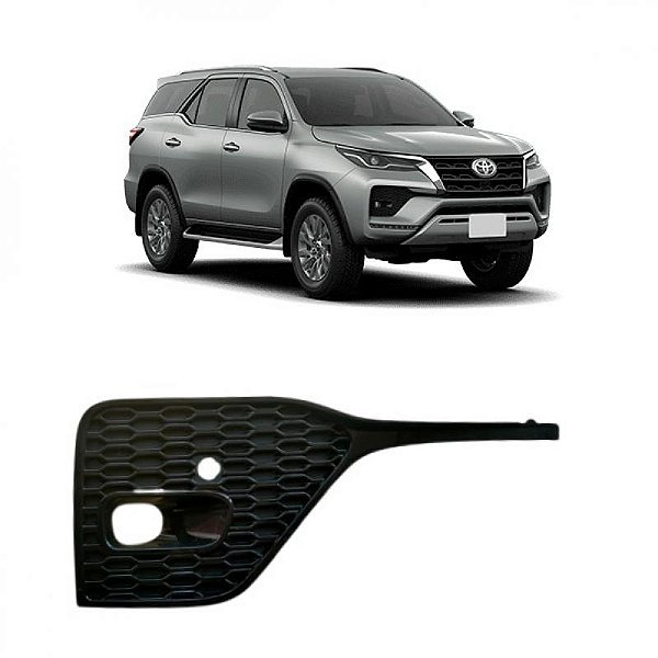 Grade lateral do para choque hilux sw4 toyota de 2021 a 2025 dianteiro lado direito