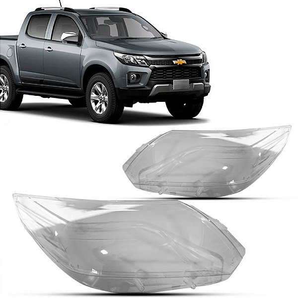 Lente de farol s10 chevrolet de 2017 a 2024 e trailblazer chevrolet de 2021 a 2024 lado direito