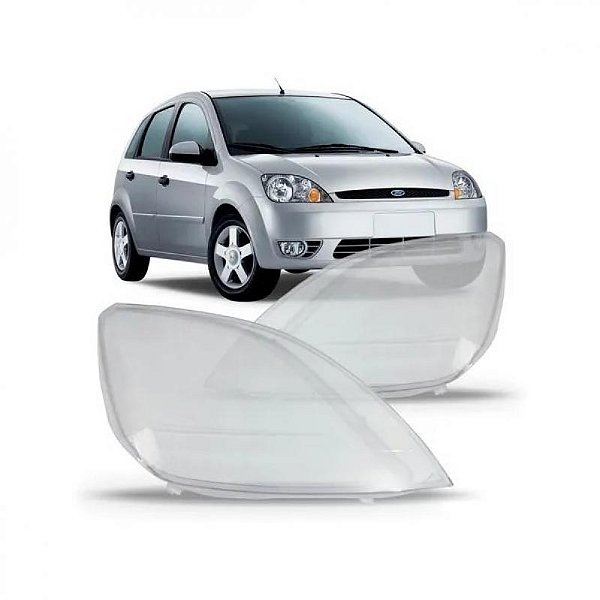 Lente de farol fiesta ford de 2003 a 2007 lado direito
