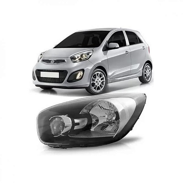 Farol picanto kia de 2012 a 2017 lado esquerdo manual