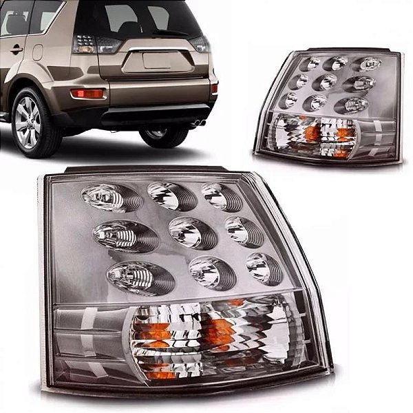 Lanterna outlander mitsubishi de 2007 a 2013 traseira lado direito com LED