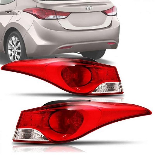 Lanterna elantra hyundai de 2011 a 2013 traseira lado esquerdo
