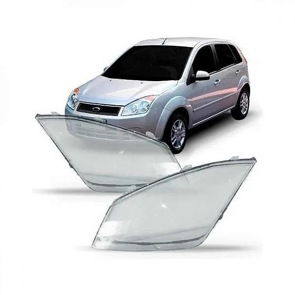 Lente de farol fiesta ford de 2008 a 2010 lado esquerdo