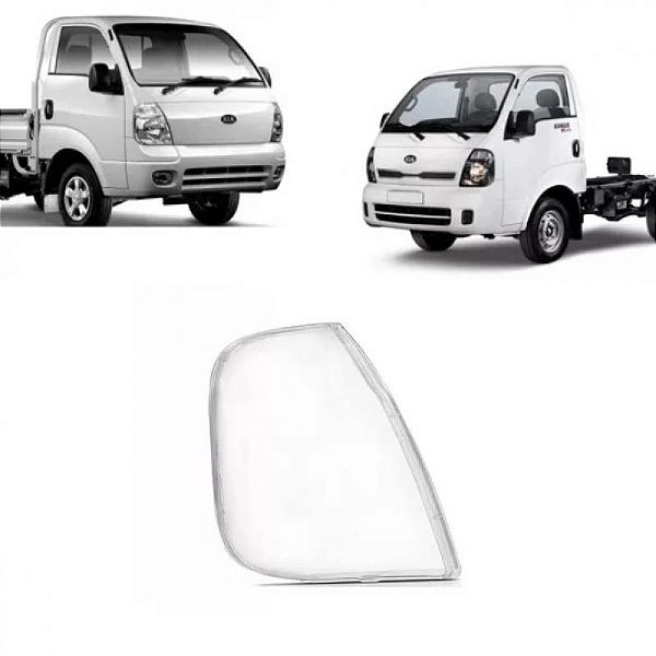 Lente de farol bongo kia de 2005 a 2023 lado direito