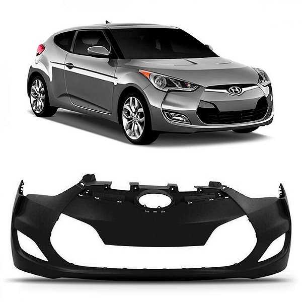 Para choque veloster hyundai de 2012 a 2015 dianteiro com furo