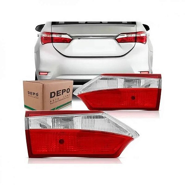 Lanterna corolla toyota de 2014 a 2017 traseira da mala lado esquerdo sem LED