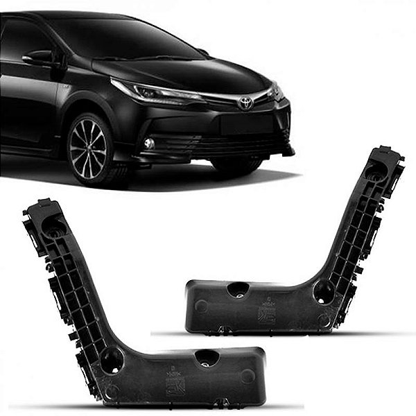 Suporte guia de para choque corolla toyota de 2018 a 2019 dianteiro lado direito
